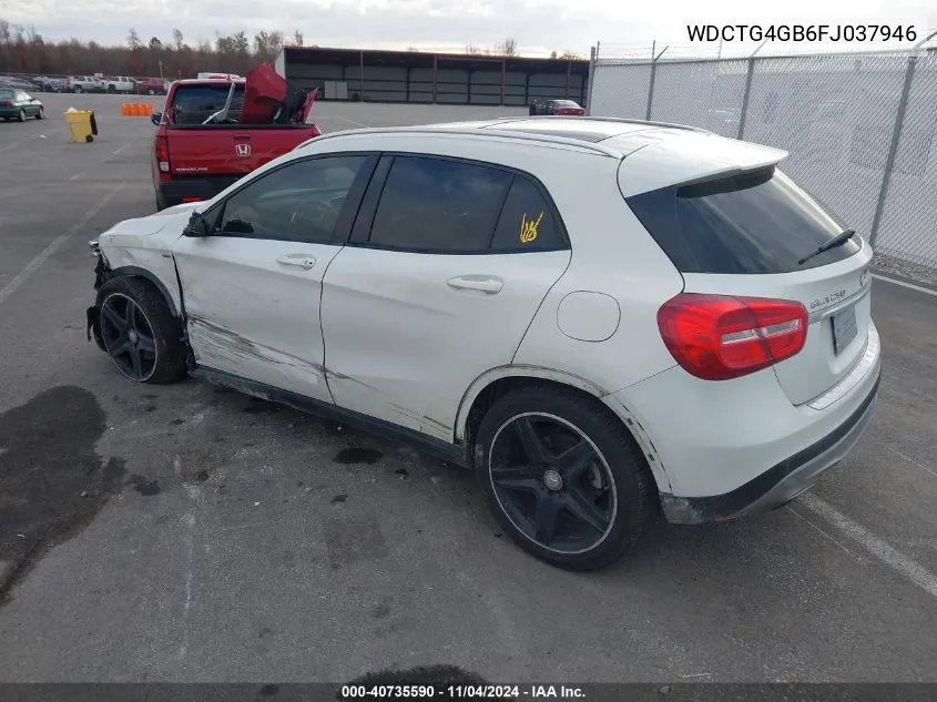 2015 Mercedes-Benz Gla 250 4Matic VIN: WDCTG4GB6FJ037946 Lot: 40735590