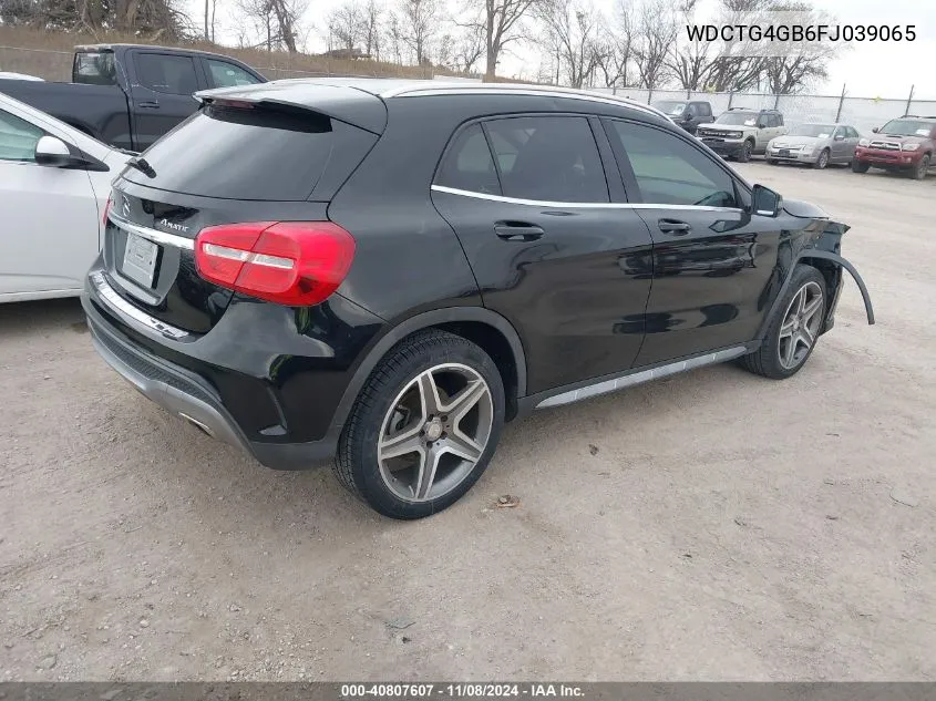 2015 Mercedes-Benz Gla 250 4Matic VIN: WDCTG4GB6FJ039065 Lot: 40807607