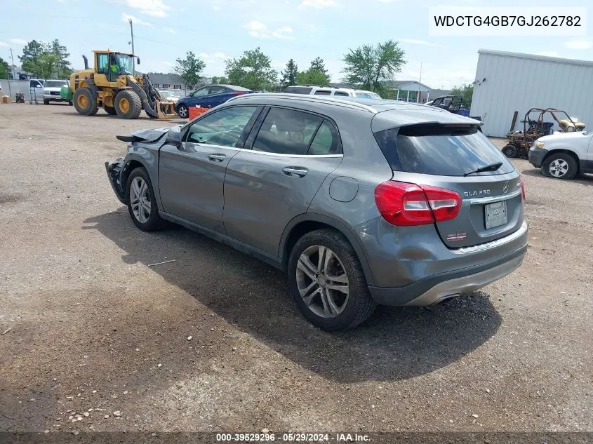 2016 Mercedes-Benz Gla 250 4Matic VIN: WDCTG4GB7GJ262782 Lot: 39529296