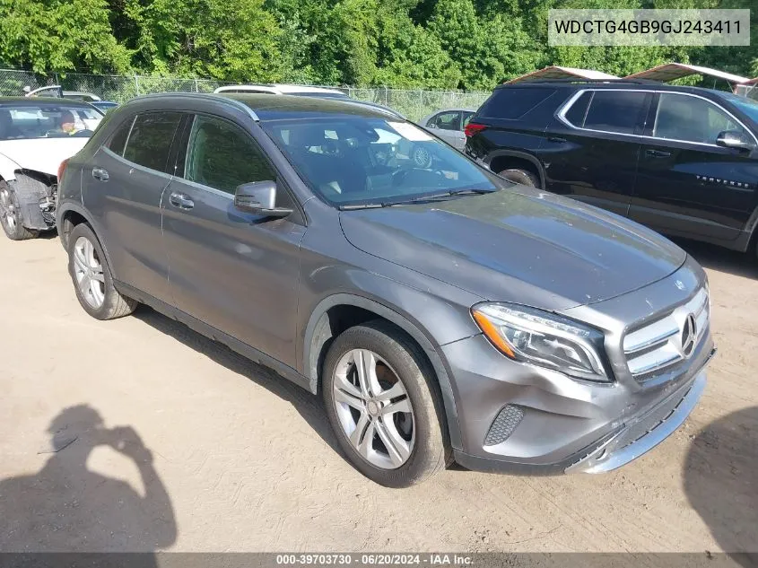 2016 Mercedes-Benz Gla 250 4Matic VIN: WDCTG4GB9GJ243411 Lot: 39703730