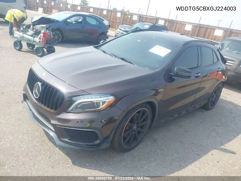 2016 Mercedes-Benz Amg Gla 45 4Matic VIN: WDDTG5CBXGJ224003 Lot: 39895759