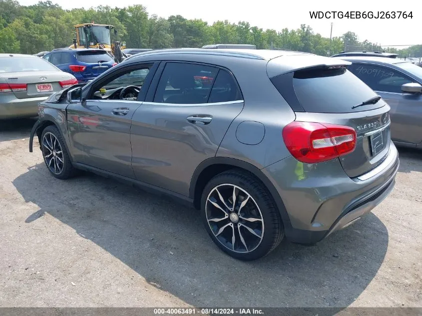 2016 Mercedes-Benz Gla 250 VIN: WDCTG4EB6GJ263764 Lot: 40063491