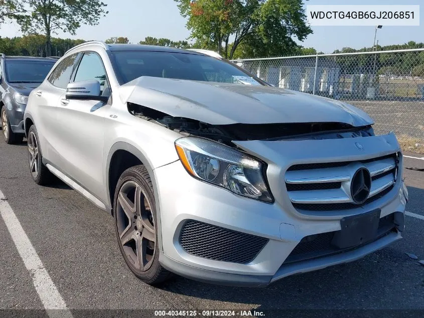 2016 Mercedes-Benz Gla 250 4Matic VIN: WDCTG4GB6GJ206851 Lot: 40345125