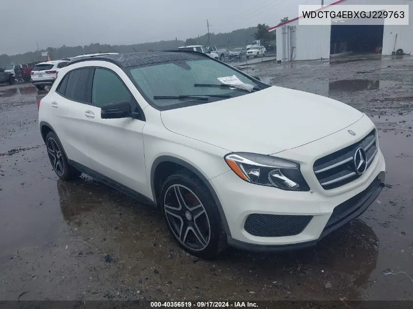 2016 Mercedes-Benz Gla 250 250 VIN: WDCTG4EBXGJ229763 Lot: 40356519