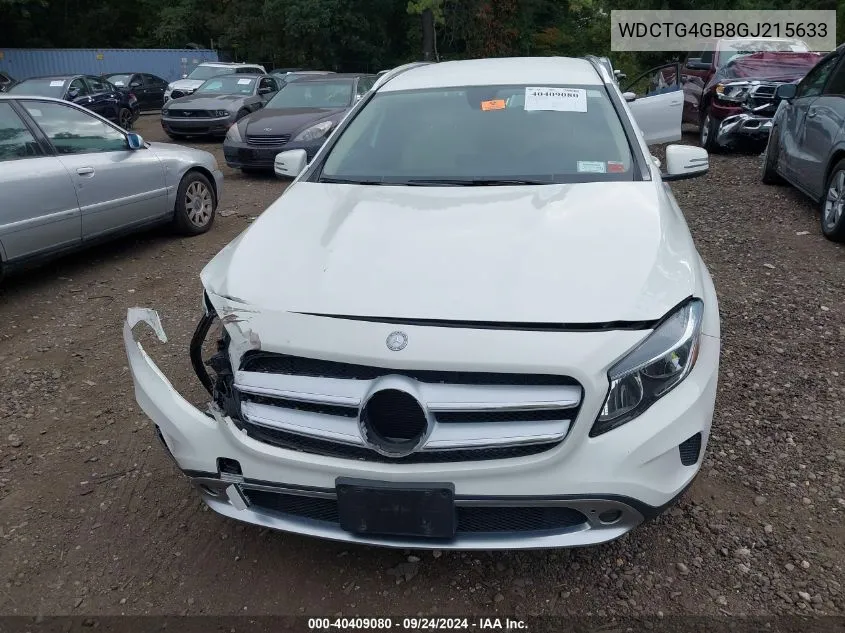 2016 Mercedes-Benz Gla 250 4Matic VIN: WDCTG4GB8GJ215633 Lot: 40409080