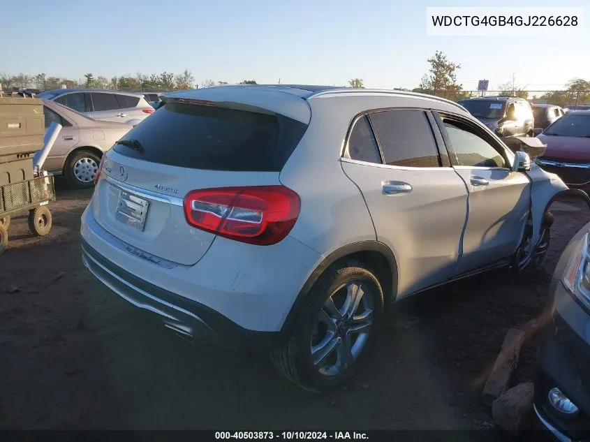 2016 Mercedes-Benz Gla 250 4Matic VIN: WDCTG4GB4GJ226628 Lot: 40503873