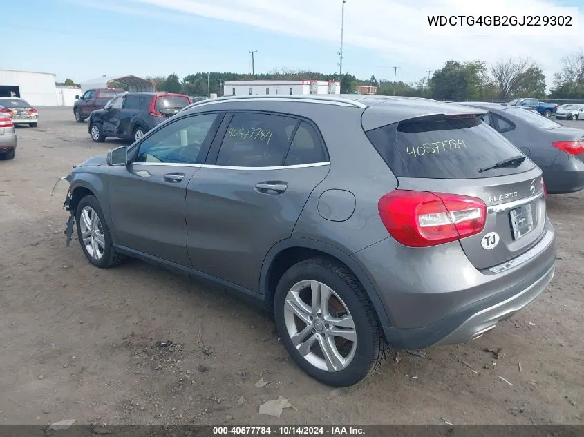 2016 Mercedes-Benz Gla 250 4Matic VIN: WDCTG4GB2GJ229302 Lot: 40577784