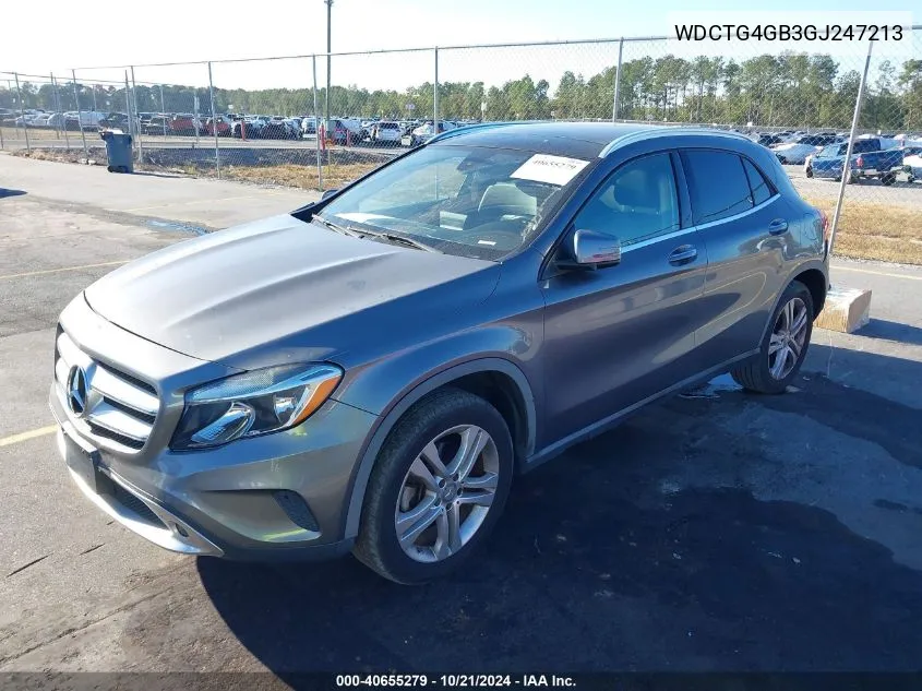 2016 Mercedes-Benz Gla 250 4Matic VIN: WDCTG4GB3GJ247213 Lot: 40655279