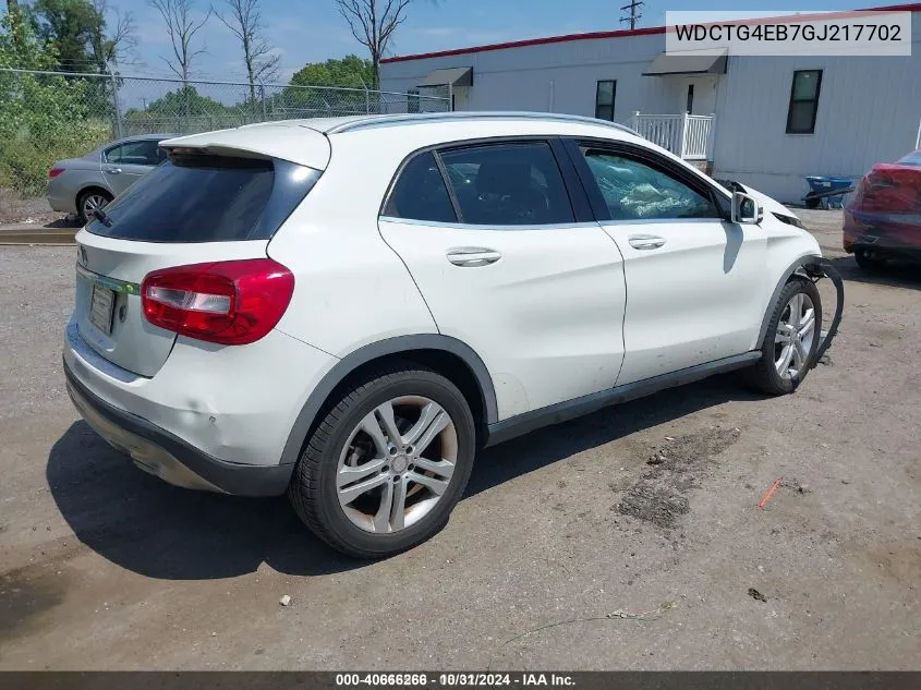 2016 Mercedes-Benz Gla 250 VIN: WDCTG4EB7GJ217702 Lot: 40666266