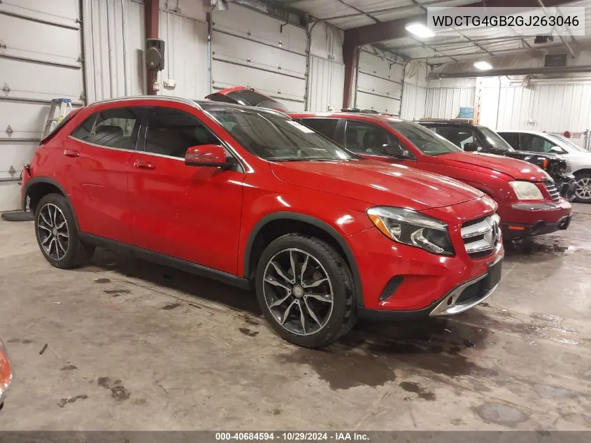 2016 Mercedes-Benz Gla 250 4Matic VIN: WDCTG4GB2GJ263046 Lot: 40684594