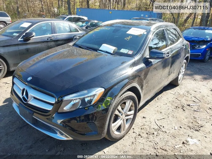 2017 Mercedes-Benz Gla 250 4Matic VIN: WDCTG4GB6HJ307115 Lot: 39209747