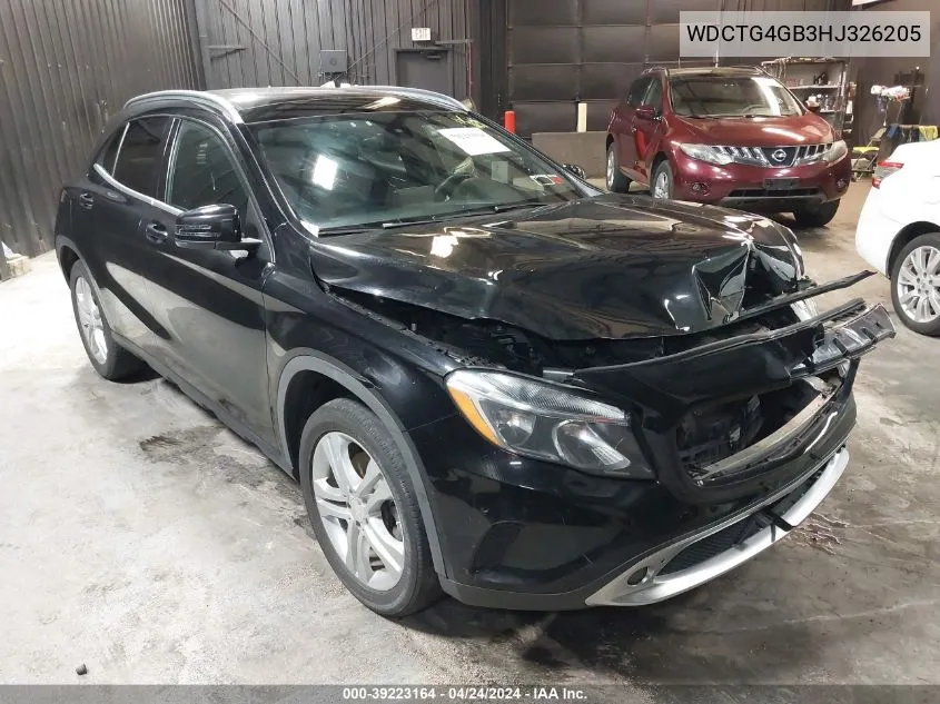 2017 Mercedes-Benz Gla 250 4Matic VIN: WDCTG4GB3HJ326205 Lot: 39223164