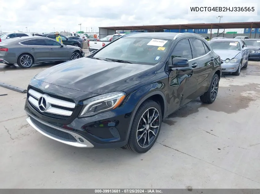 2017 Mercedes-Benz Gla 250 VIN: WDCTG4EB2HJ336565 Lot: 39913681