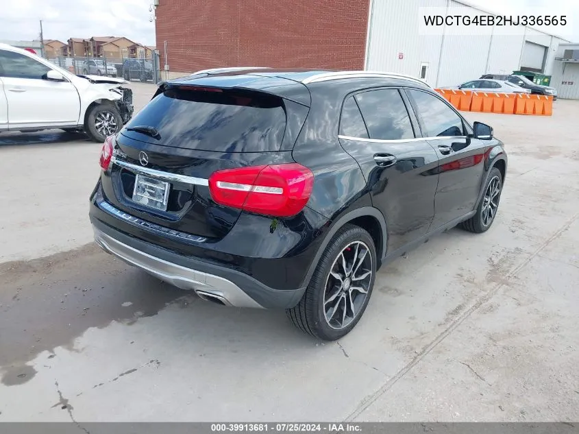 2017 Mercedes-Benz Gla 250 VIN: WDCTG4EB2HJ336565 Lot: 39913681