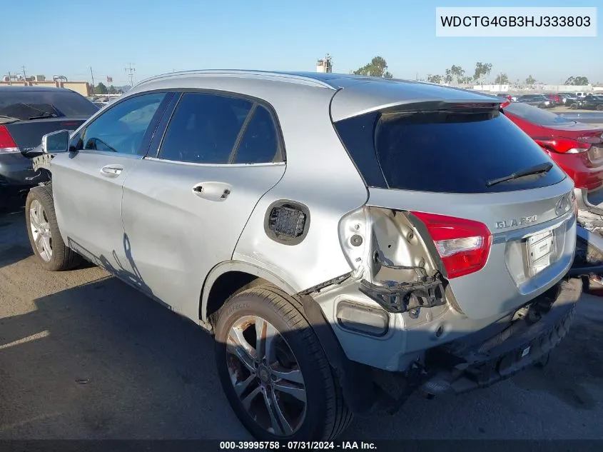 2017 Mercedes-Benz Gla 250 4Matic VIN: WDCTG4GB3HJ333803 Lot: 39995758