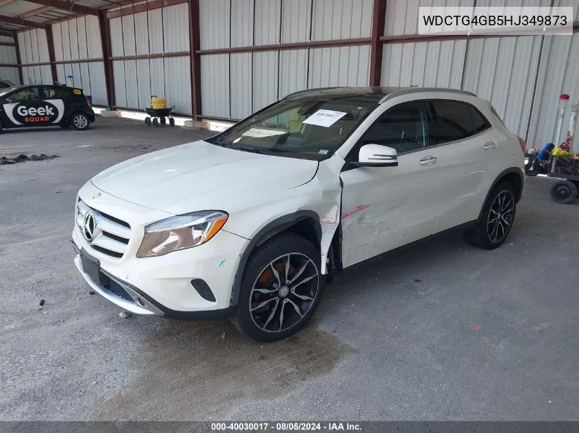 2017 Mercedes-Benz Gla 250 4Matic VIN: WDCTG4GB5HJ349873 Lot: 40030017