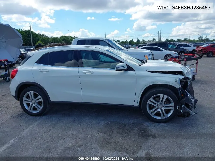 2017 Mercedes-Benz Gla 250 VIN: WDCTG4EB3HJ286467 Lot: 40495890