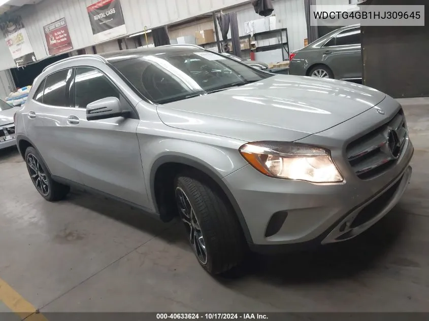 2017 Mercedes-Benz Gla 250 250 4Matic VIN: WDCTG4GB1HJ309645 Lot: 40633624