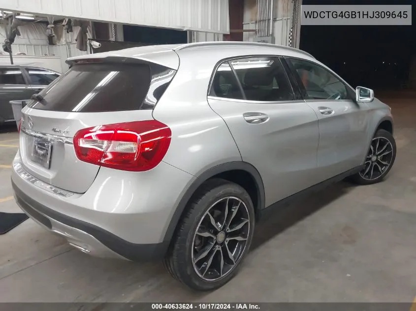 2017 Mercedes-Benz Gla 250 250 4Matic VIN: WDCTG4GB1HJ309645 Lot: 40633624