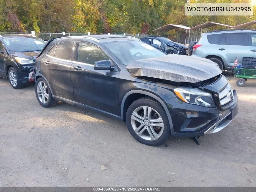 2017 Mercedes-Benz Gla 250 4Matic VIN: WDCTG4GB9HJ347995 Lot: 40697628