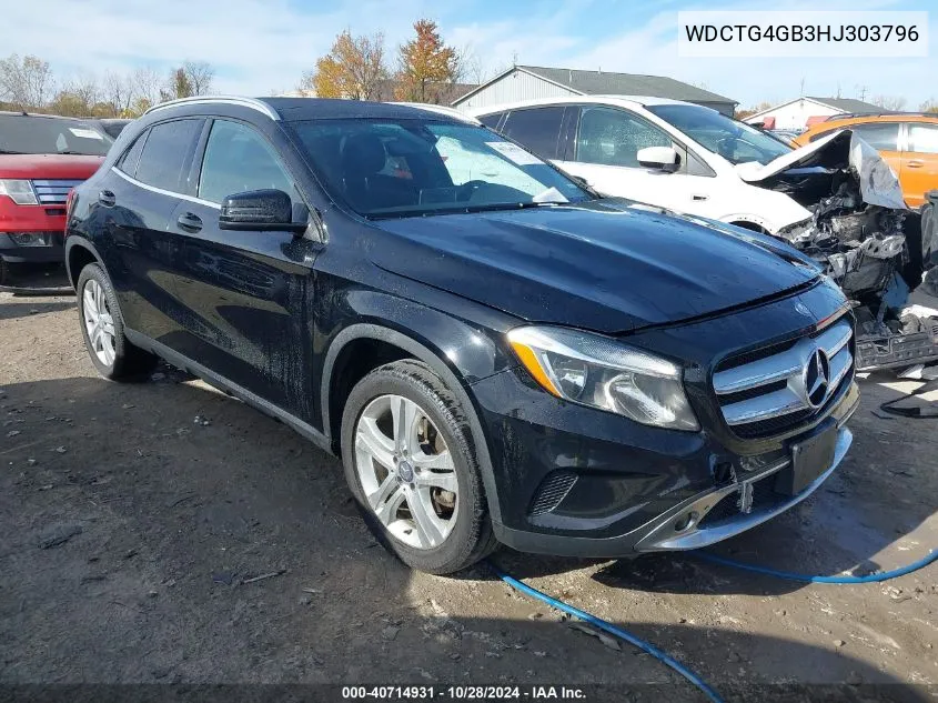 2017 Mercedes-Benz Gla 250 4Matic VIN: WDCTG4GB3HJ303796 Lot: 40714931