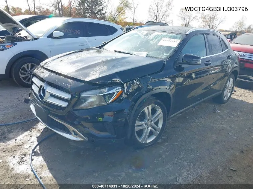 2017 Mercedes-Benz Gla 250 4Matic VIN: WDCTG4GB3HJ303796 Lot: 40714931