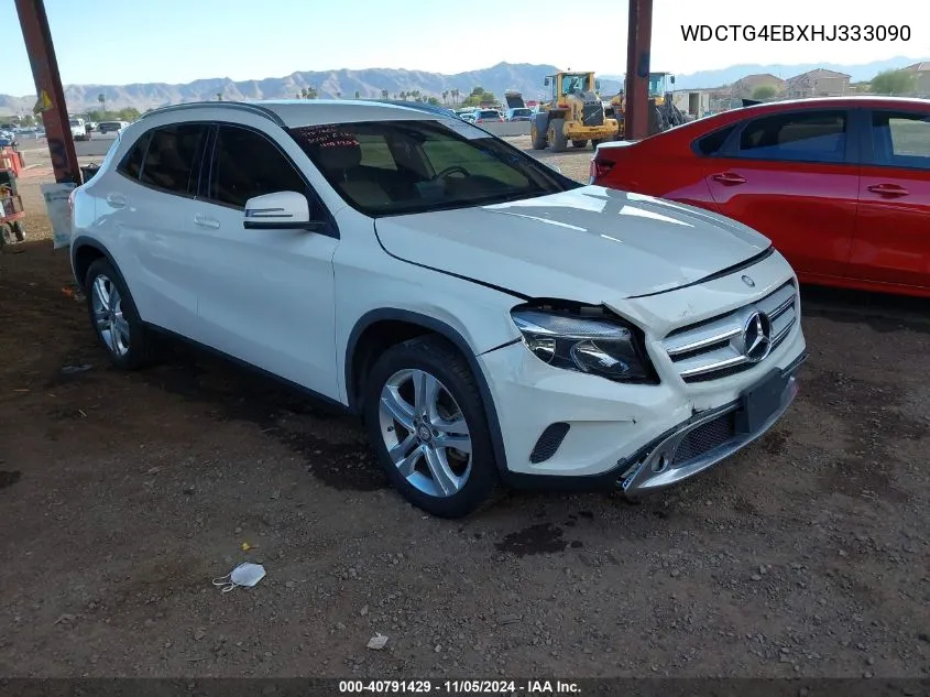 2017 Mercedes-Benz Gla 250 VIN: WDCTG4EBXHJ333090 Lot: 40791429