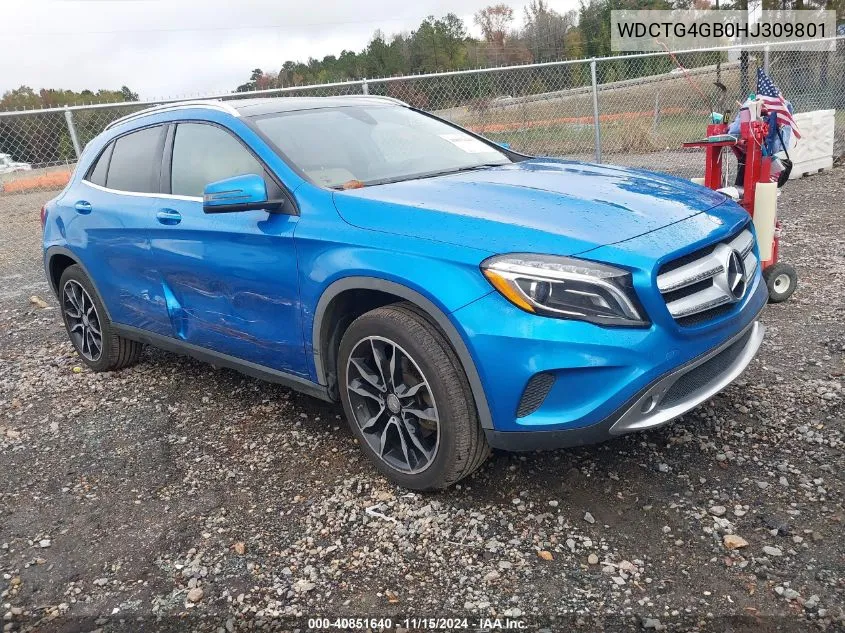 WDCTG4GB0HJ309801 2017 Mercedes-Benz Gla 250 4Matic