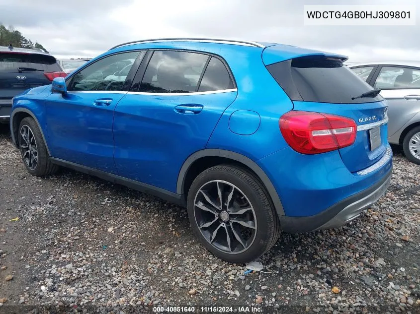 WDCTG4GB0HJ309801 2017 Mercedes-Benz Gla 250 4Matic