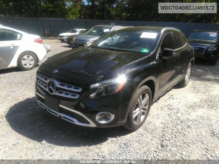 2018 Mercedes-Benz Gla 250 4Matic VIN: WDCTG4GB2JJ491572 Lot: 39520267