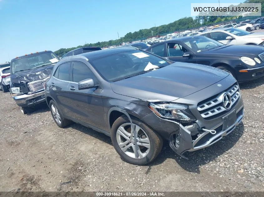 2018 Mercedes-Benz Gla 250 4Matic VIN: WDCTG4GB1JJ370225 Lot: 39918621