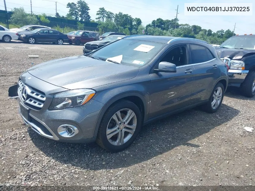 2018 Mercedes-Benz Gla 250 4Matic VIN: WDCTG4GB1JJ370225 Lot: 39918621