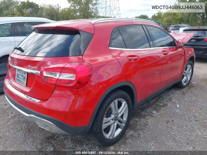 WDCTG4GB9JJ446063 2018 Mercedes-Benz Gla 250 4Matic