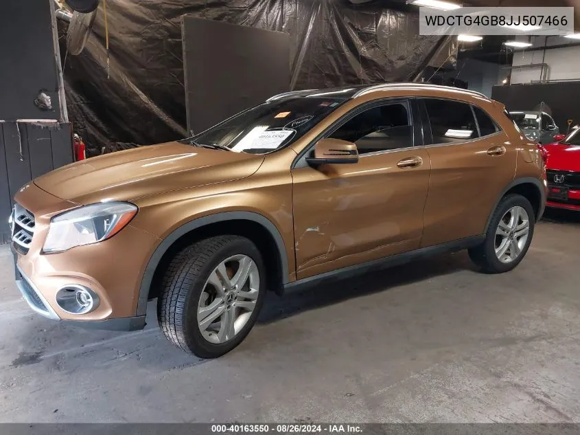 2018 Mercedes-Benz Gla 250 4Matic VIN: WDCTG4GB8JJ507466 Lot: 40163550