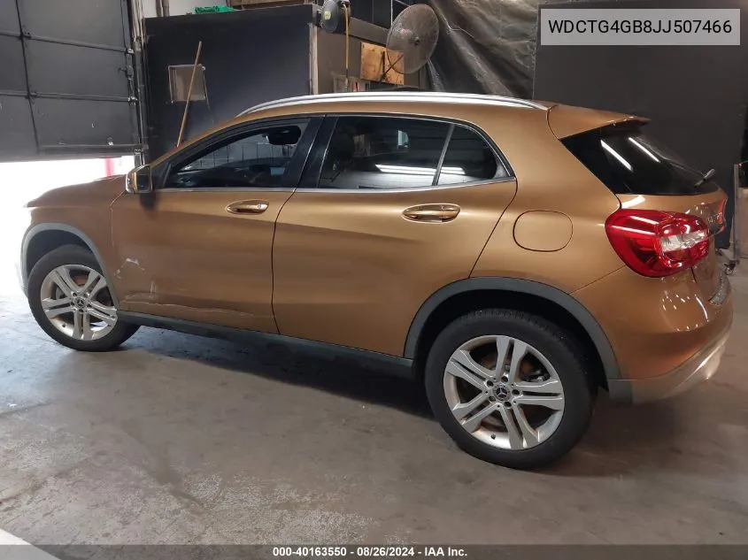 2018 Mercedes-Benz Gla 250 4Matic VIN: WDCTG4GB8JJ507466 Lot: 40163550