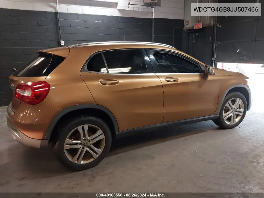 2018 Mercedes-Benz Gla 250 4Matic VIN: WDCTG4GB8JJ507466 Lot: 40163550