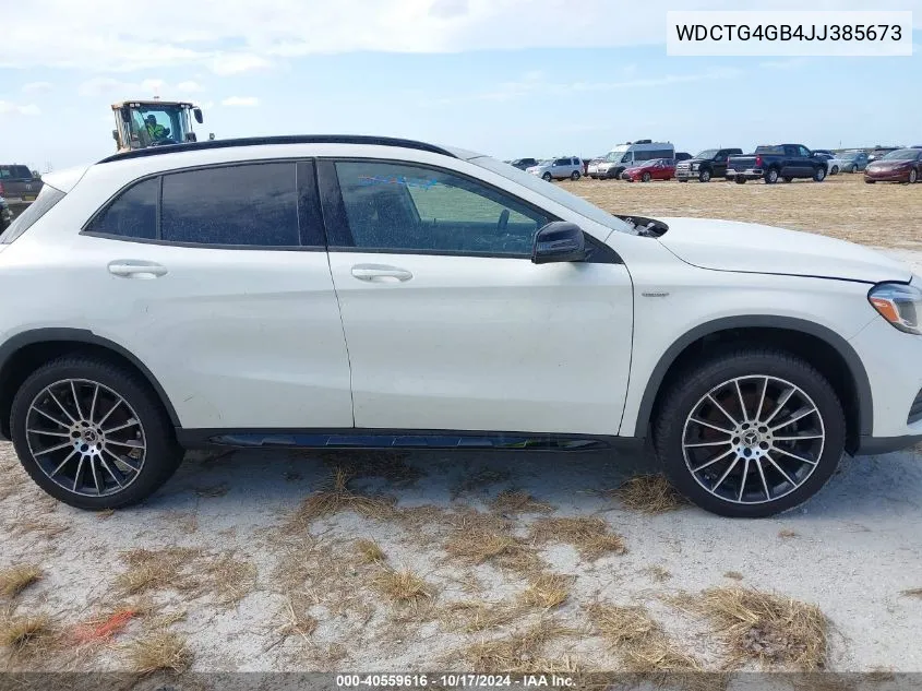 2018 Mercedes-Benz Gla 250 4Matic VIN: WDCTG4GB4JJ385673 Lot: 40559616