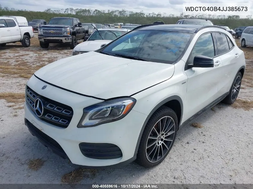 2018 Mercedes-Benz Gla 250 4Matic VIN: WDCTG4GB4JJ385673 Lot: 40559616