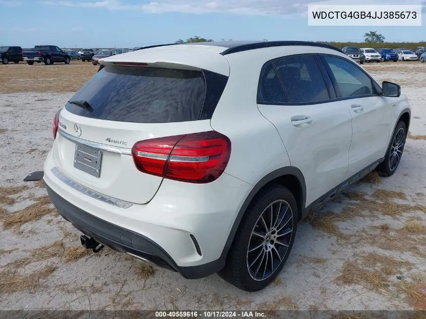 2018 Mercedes-Benz Gla 250 4Matic VIN: WDCTG4GB4JJ385673 Lot: 40559616