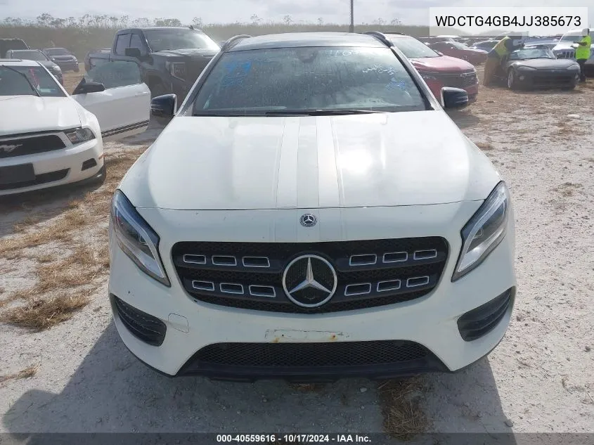 2018 Mercedes-Benz Gla 250 4Matic VIN: WDCTG4GB4JJ385673 Lot: 40559616