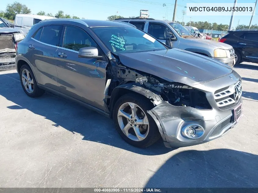 2018 Mercedes-Benz Gla 250 4Matic VIN: WDCTG4GB9JJ530013 Lot: 40883905