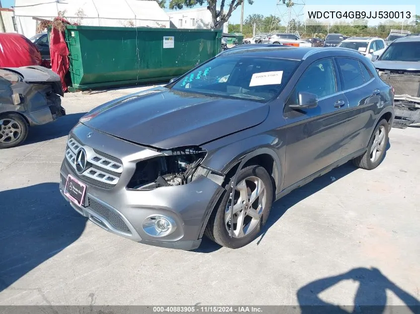 2018 Mercedes-Benz Gla 250 4Matic VIN: WDCTG4GB9JJ530013 Lot: 40883905