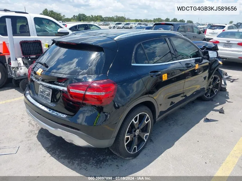 2019 Mercedes-Benz Gla 250 4Matic VIN: WDCTG4GB3KJ589656 Lot: 39897898