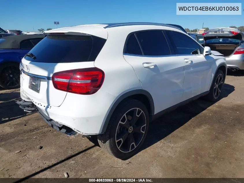 WDCTG4EB6KU010063 2019 Mercedes-Benz Gla 250