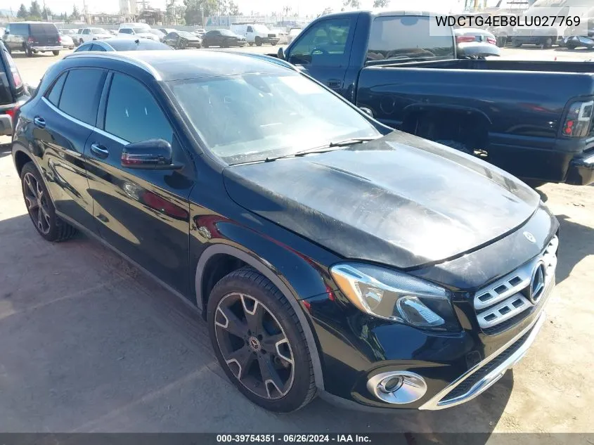 2020 Mercedes-Benz Gla 250 VIN: WDCTG4EB8LU027769 Lot: 39754351