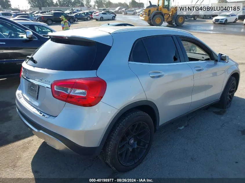 2020 Mercedes-Benz Gla 250 4Matic VIN: W1NTG4GB9LU040185 Lot: 40198977