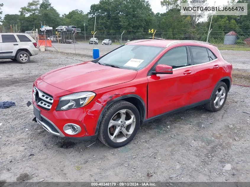 2020 Mercedes-Benz Gla 250 4Matic VIN: WDCTG4GB1LJ666476 Lot: 40348179