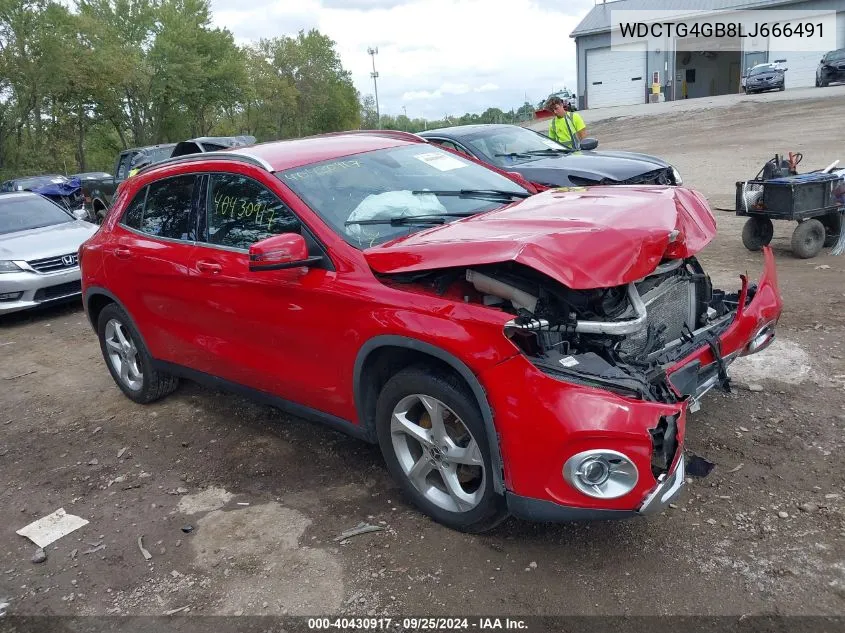 2020 Mercedes-Benz Gla 250 4Matic VIN: WDCTG4GB8LJ666491 Lot: 40430917