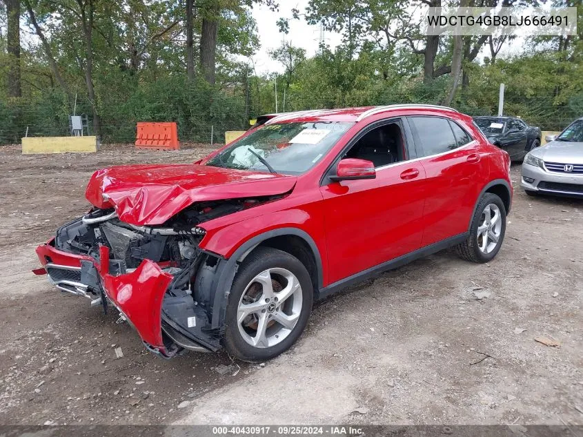 2020 Mercedes-Benz Gla 250 4Matic VIN: WDCTG4GB8LJ666491 Lot: 40430917