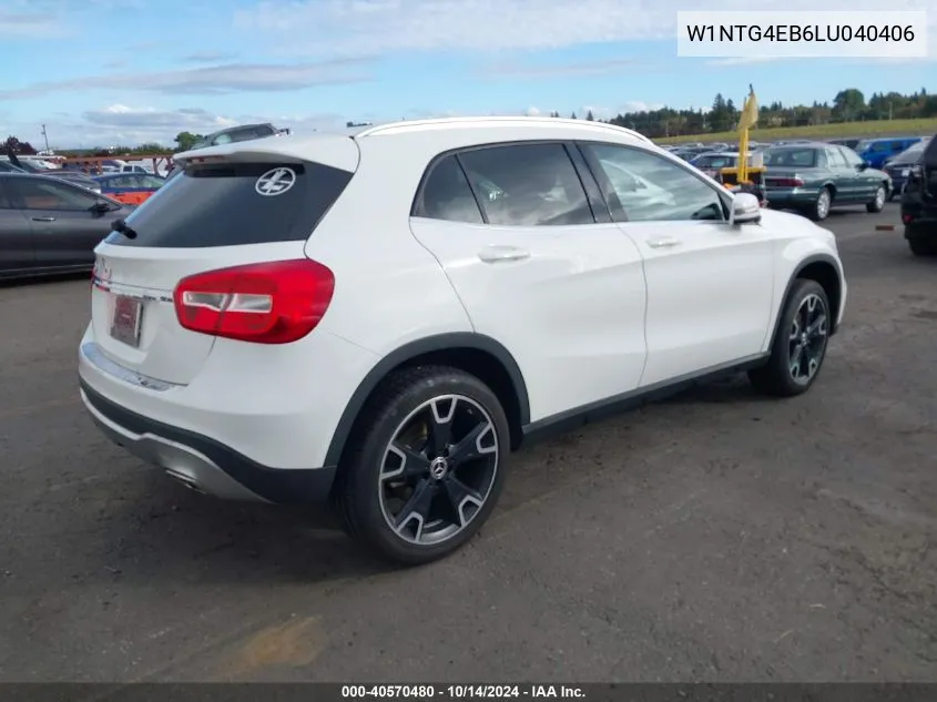 2020 Mercedes-Benz Gla 250 VIN: W1NTG4EB6LU040406 Lot: 40570480